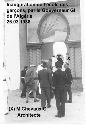 Inauguration de l'école des garçons